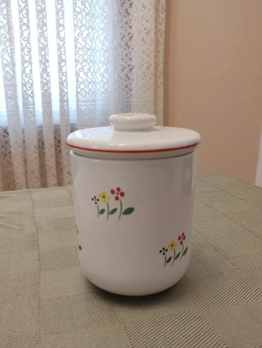 Vintage RB Bernarda Canisters Set 2433 Portugal Ceramic Container Storage Jars